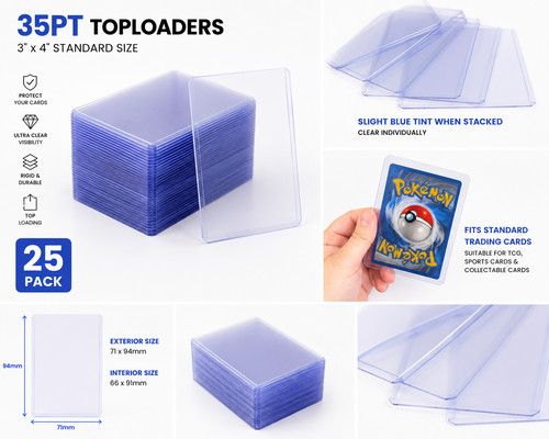 35pt top loaders clear - loaders,