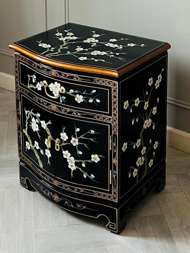 Oriental chinese black lacquer - chinese,