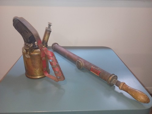 Vintage brass paraffin blow - vintage,