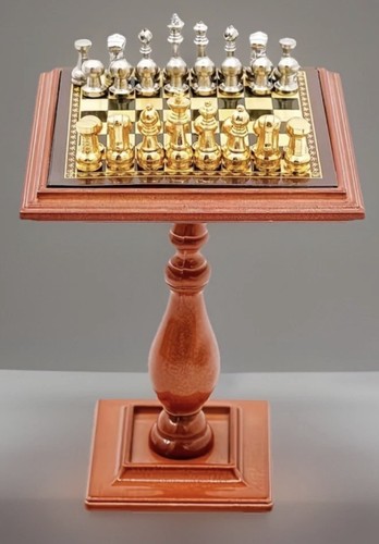 Dolls house metal - metal, chess