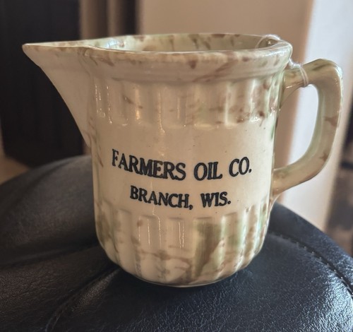 Antique spongeware advertising - antique,