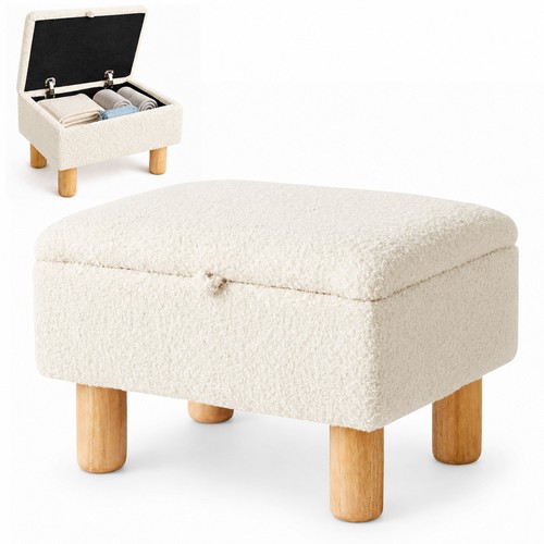 Small footstool with storage - small,