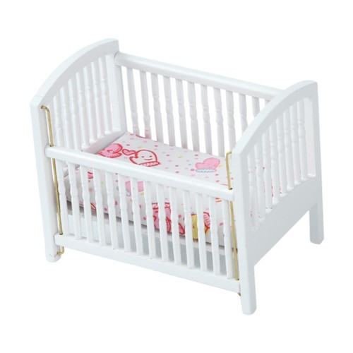 Miniature dollhouse crib - miniature,
