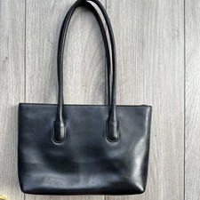 Furla women Black Leather Shoulder handbag Satchel Bag Vintage