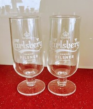 2x Carlsberg Pint Glass