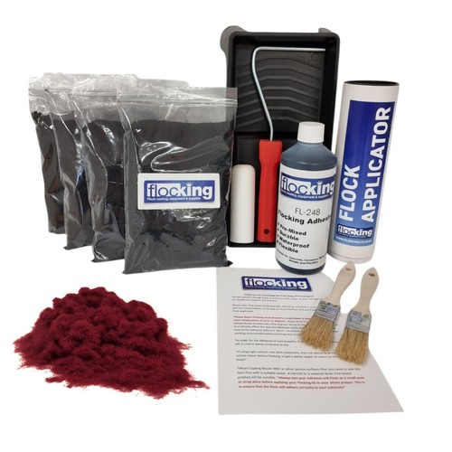 Flocking kit wine red - kit, large