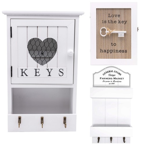 Hangable wooden key hook - key,