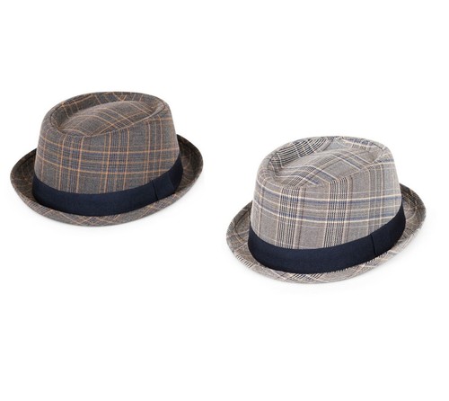 Pork pie hat - pork, check