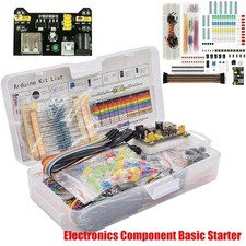 Electronic Component Starter Wire LED Buzzer Resistor Transistor Kits Breadboard