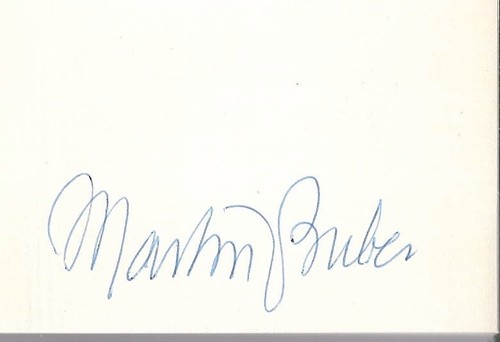 Martin buber the - the, of