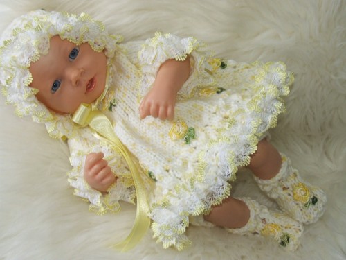 Hand knitted dolls clothes - knitted, to