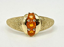 9ct Textured Yellow Gold Fire