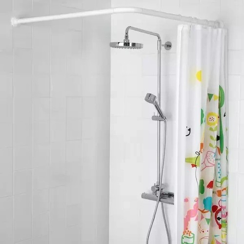 Blue canyon white shower - blue,