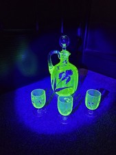 Rare Uranium Vaseline Glass