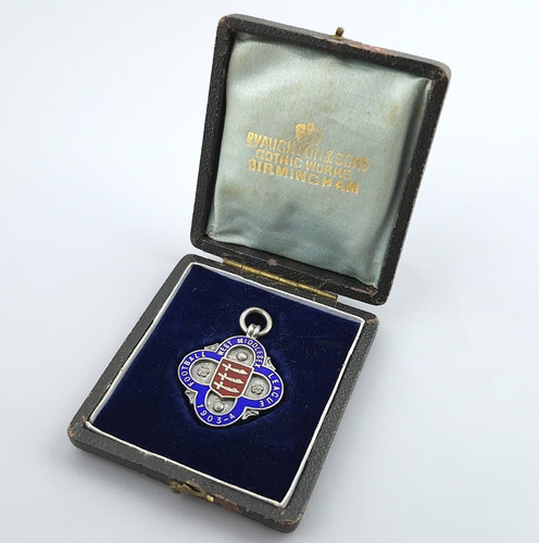 Antique silver enamel - &, pocket
