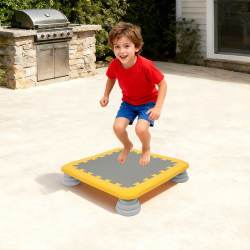 Kids trampoline bouncing - kids,
