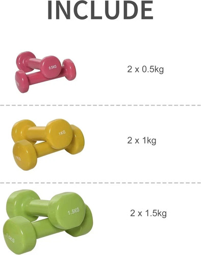 Neoprene dumbbells set iron - neoprene,