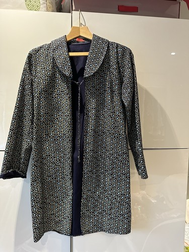 Navy cotton printed - navy,