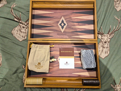 Manopoulos wooden backgammon - manopoulos,