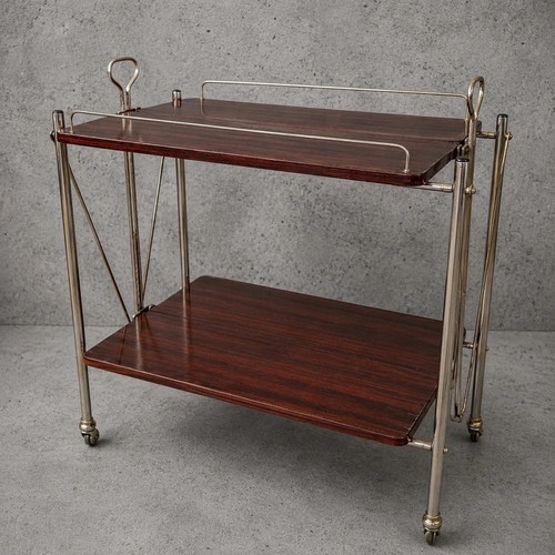 Mid century rosewood chrome - rosewood,