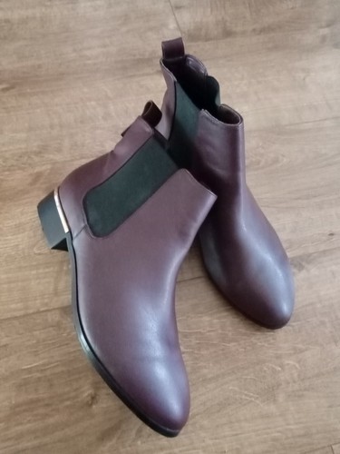 Faith ankle burgundy boots - faith,
