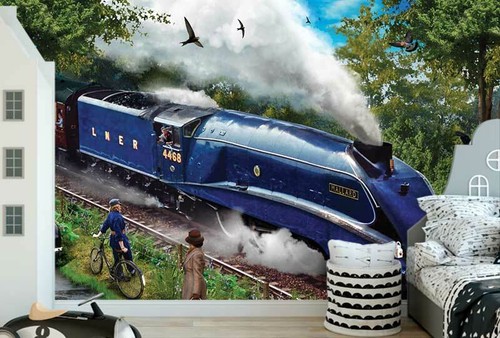 Train wall mural wallpaper - train,
