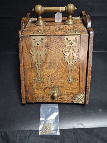 Antique victorian oak coal - victorian,