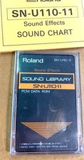 Roland SN-U110-11  Sound Effects Card for U-110 U-220