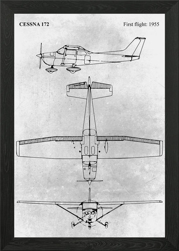 Cessna 172 airplane bluepr - 172,
