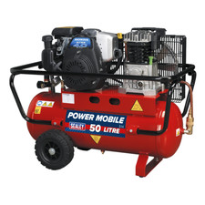 Sealey 50L Belt Drive Air Compressor with Petrol Engine 4hp SA5040