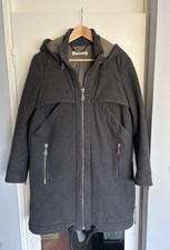 Whistles Grey Wool Blend Zip
