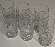 SET OF SIX LEAD CRYSTAL CUT