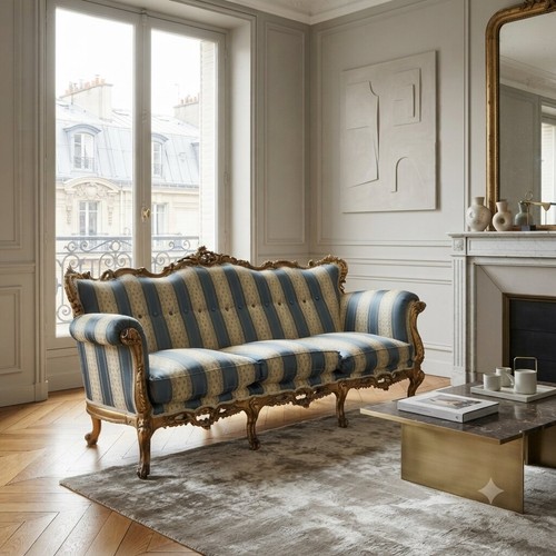 Antique sofa baroque - baroque, style