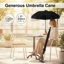2 in 1 Walking Stick Umbrella Cane Hiking Stick Umbrella Outdoor Walking Cane