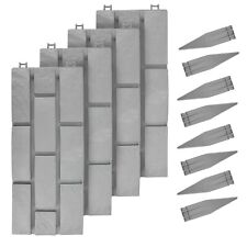 Lawn Edging Border Long Garden Palisade 1.8 m / 6 ft Bricks Effect Flower Beds