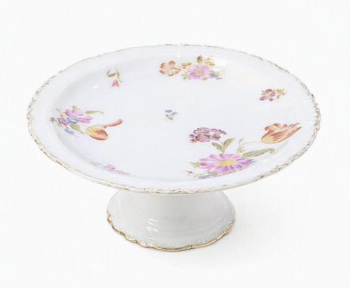Antique floral limoges cake - floral,