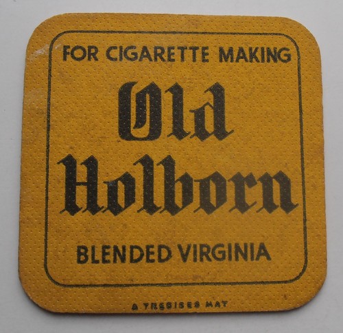 Old holborn beermat - holborn, beermat.