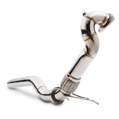 Stainless exhaust front - 3",
