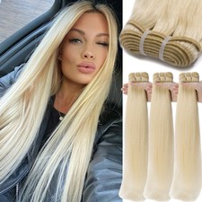Straight Bundles Weave 100% Unprocessed Brazilian Virgin Human Hair Extensions
