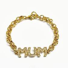 8mm Gold Mum Belcher Bracelet