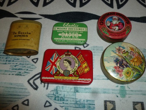 Vintage tins bundle mixed job - vintage,