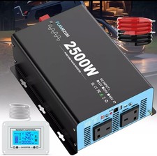 2500W 5000W Pure Sine Wave Power Inverter 12V to 240V Converter Boat LCD Remote