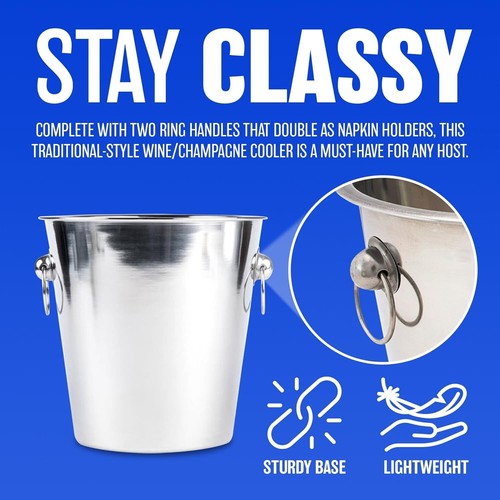 Stainless steel champagne ice - steel,
