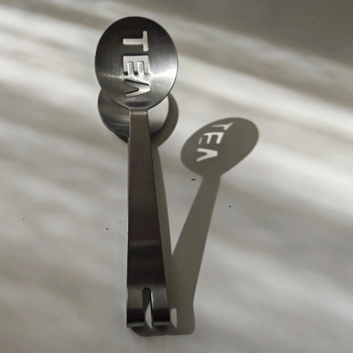 Metal tea bag squeezer - bag, tongs