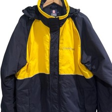 VTG Chaps Ralph Lauren Men's Yellow Navy Fisherman Boating Coastal Windbreaker