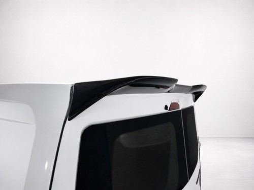 Rear roof spoiler - rear, doors