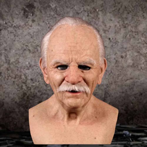 Real head mask old - head,