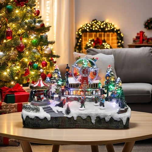 Christmas village led lights - village,