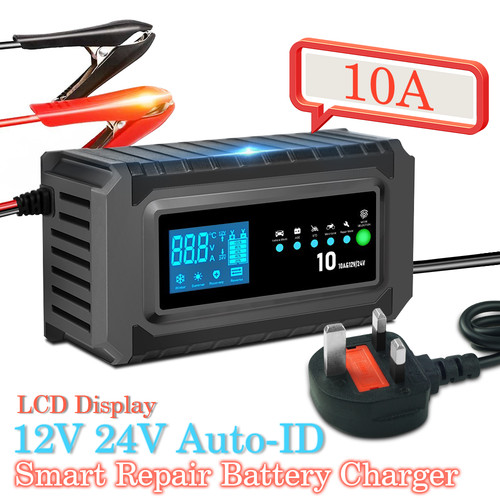 10a car battery charger 12v - battery,