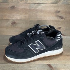 new balance 574 womens size 11 shoes black athletic running sneakers